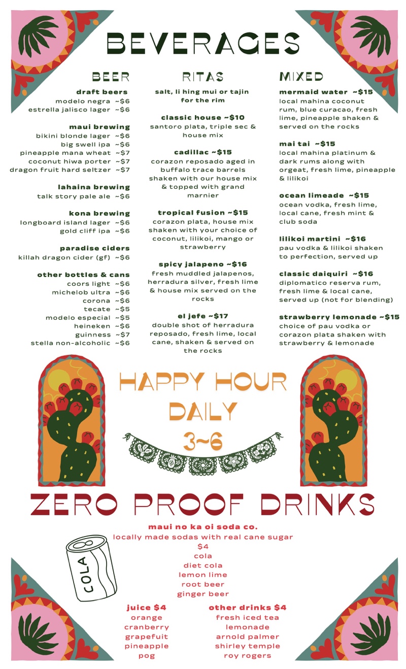 Drink Menu